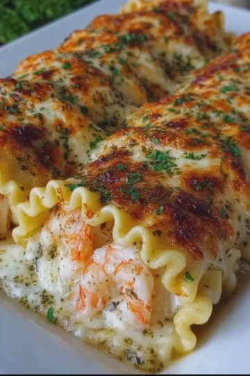 Shrimp Lasagna Rolls