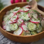 Creamy Cucumber Radish Salad