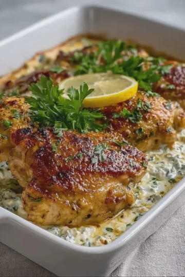 Lemon Garlic Greek Yogurt Chicken
