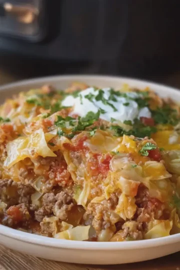 Crockpot Cabbage Roll Casserole