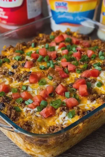 Cheesy Loaded Taco Casserole for Easy Weeknight Dinners