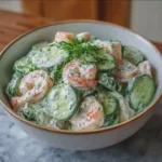 Creamy Cucumber and Shrimp Salad with Fresh Dill
