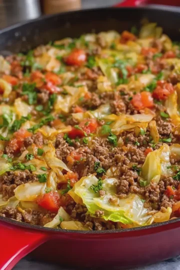 Cabbage and Ground Beef Skillet Easy Weeknight Comfort Food