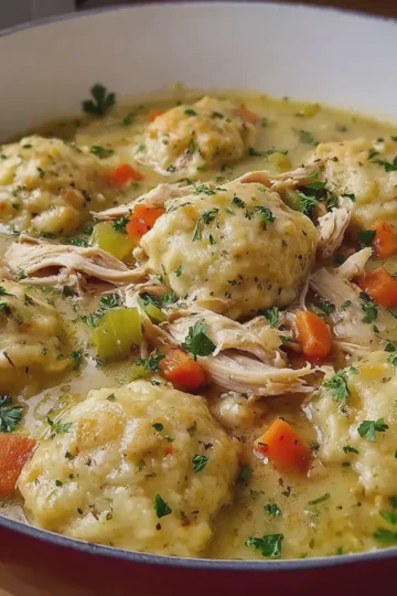 Homemade Chicken and Dumplings