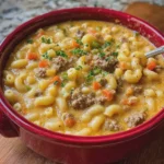 Creamy Cheeseburger Macaroni Soup