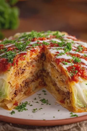 Stuffed Cabbage Cake