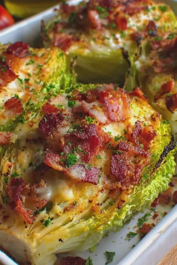 Sela Cabbage Boats with Cheese and Turkey Bacon