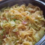 Slow Cooker Amish Cabbage Noodles