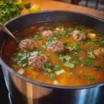Albondigas Soup Mexican Meatball Soup