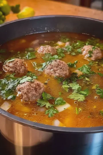 Albondigas Soup Mexican Meatball Soup