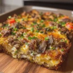 Philly Cheesesteak Casserole