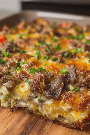Philly Cheesesteak Casserole
