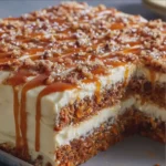 Carrot Cake with Salted Caramel and Cream Cheese Frosting