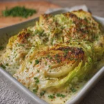 Melting Cabbage with Creamy Parmesan Sauce