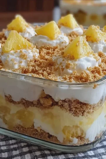 No Bake Pineapple Dream Dessert