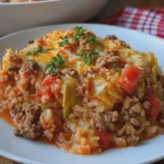 Crockpot Cabbage Roll Casserole with Ground Beef