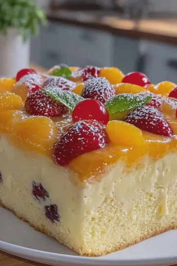 Crema de Fruta Custard Cake