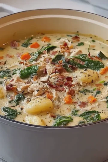 One Pot Chicken Gnocchi Soup