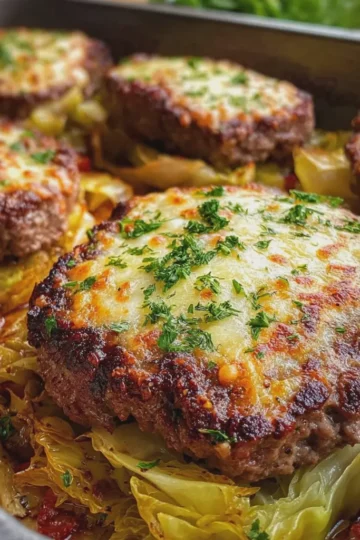 Cheesy Beef and Cabbage Steaks