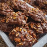 Chocolate Pecan Turtle Clusters