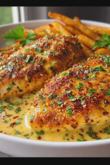 Chicken Fillet in Spicy Garlic Parmesan Sauce