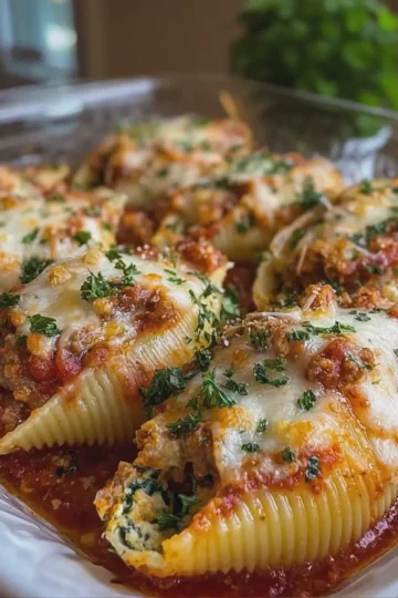 Cheesy Stuffed Pasta Shells