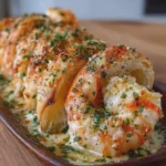 Creamy Garlic Parmesan Shrimp Roll Ups