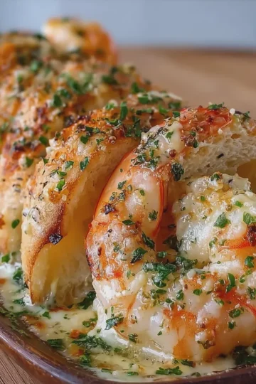 Creamy Garlic Parmesan Shrimp Roll Ups
