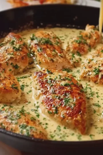 Creamy Garlic Parmesan Chicken Skillet