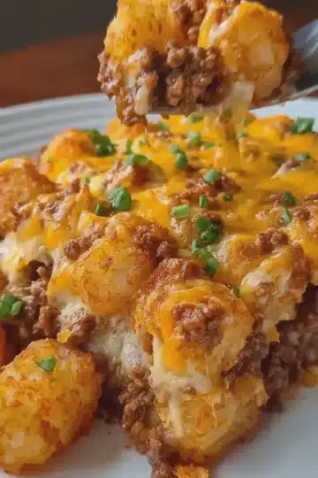 Sloppy Joe Tater Tot Casserole
