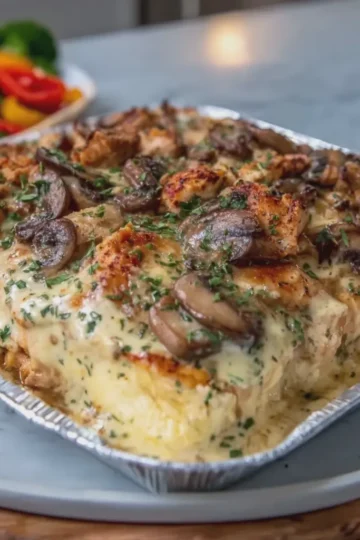 Creamy Chicken Bake with Savory Mushroom Sauce