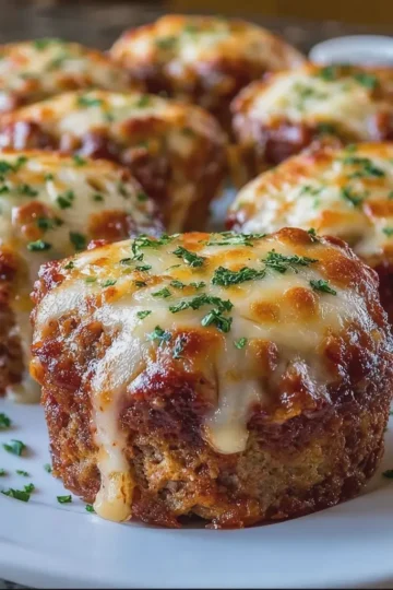 Cheesy Meatloaf Muffins