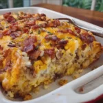 Loaded Breakfast Biscuit Casserole