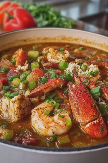 Southern Seafood Gumbo with Crab and Shrimp