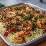 Easy Dump-and-Bake Shrimp and Crab Rice