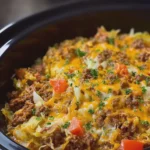 Crockpot Hamburger Cabbage Casserole