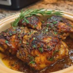 Slow Cooker Aunt’s Saturday Chicken Thighs