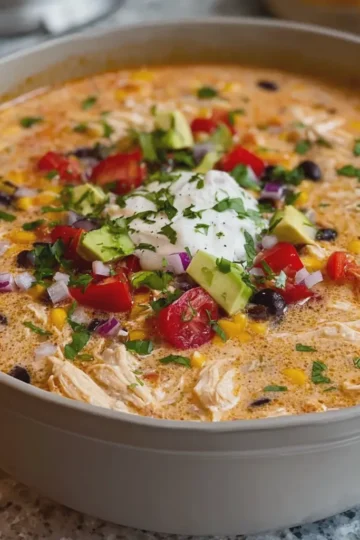 Creamy Chicken Taco Soup
