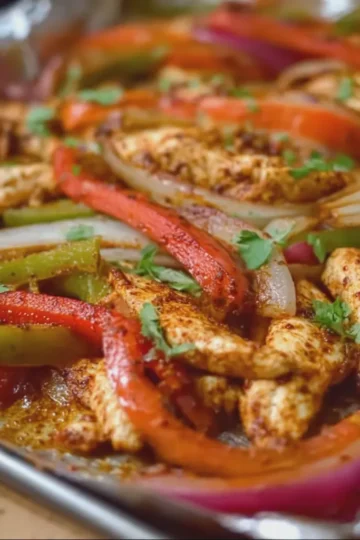 Sheet Pan Chicken Fajitas
