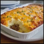 Cheesy Beef and Mashed Potato Bake