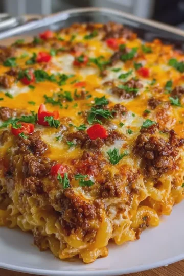 Million Dollar Cheesy Beef Casserole