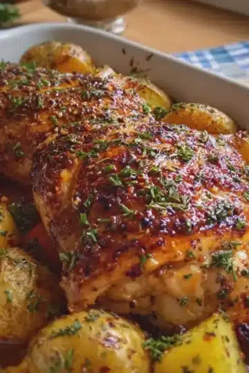 Honey Garlic Chicken and Potatoes