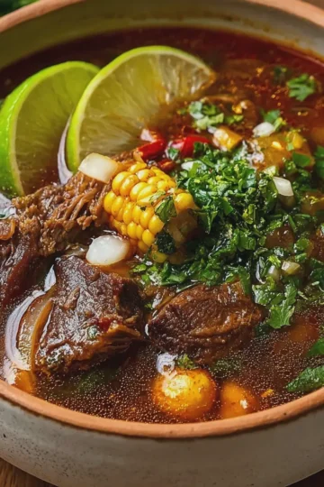 Mole de Olla Traditional Mexican Beef Soup