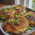 Chili Crisp Cabbage Steaks with Golden, Caramelized Edges