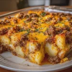 Cheese Beef and Potato Bake