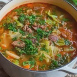 Hearty Cabbage and Beef Comfort Soup