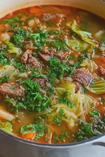 Hearty Cabbage and Beef Comfort Soup