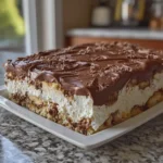 No Bake Chocolate Eclair Cake
