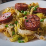 Fried Cabbage with Smoked Sausage