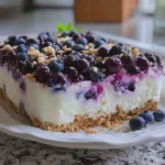 Sugar Free Easy Creamy No Bake Blueberry Delight